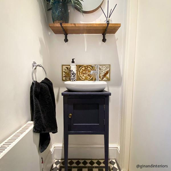 Gin & Interiors - charcoal sink cabinet in charcoal