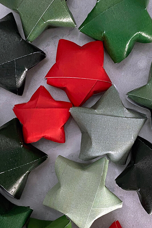 Origami paper stars