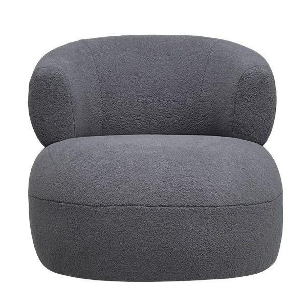 Luna Occasional Chair in Boucle Grey