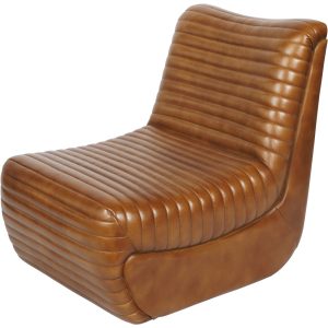 Trinity Leather Occasional Chair in Cognac