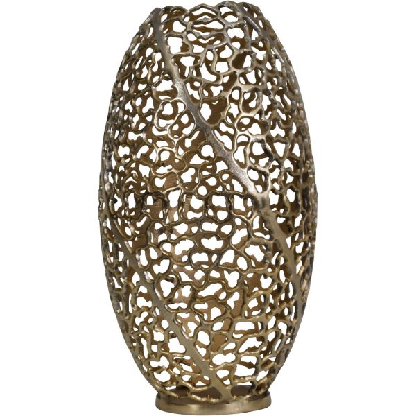 Aussie Gold Coral Aluminium Barrel Vase