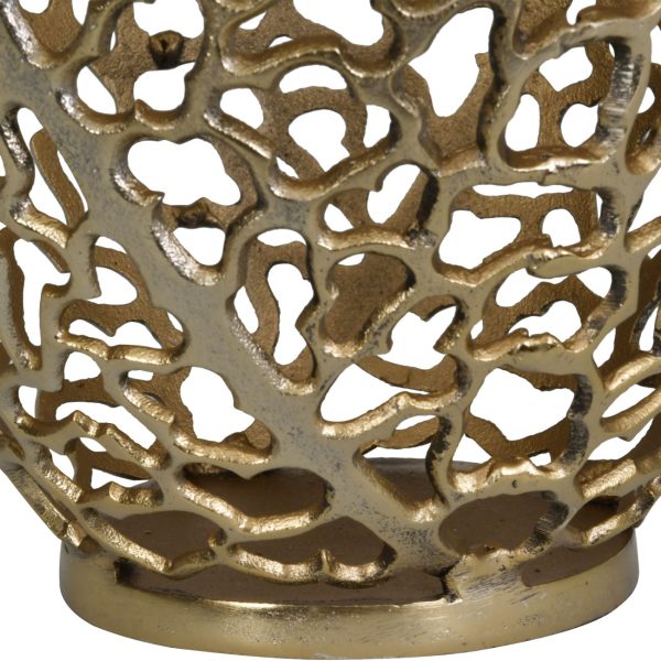 Aussie Gold Coral Aluminium Barrel Vase