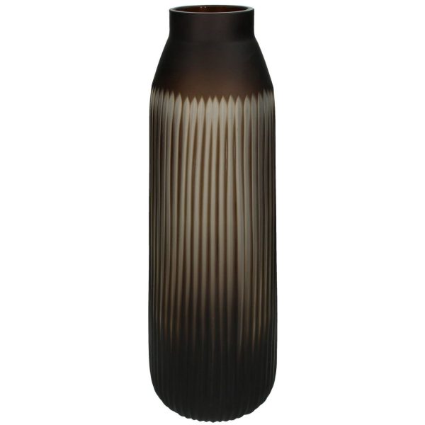 Cantelupe Brown Glass Vase